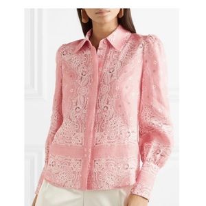Zimmermann pink and white Heathers Bandana Shirt. Excellent condition